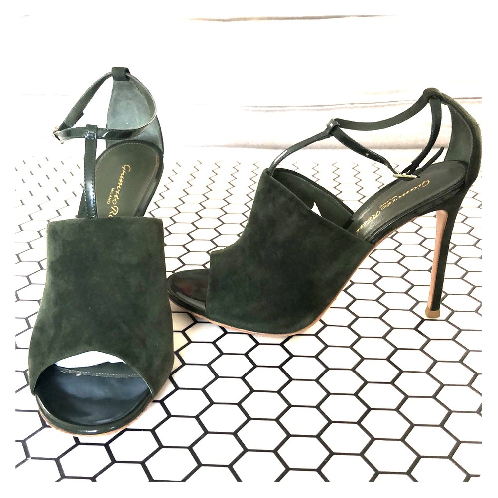Olive Green Gianvito Rossi Heels